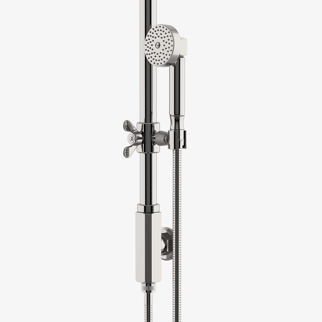 RWHS10 Ручной душ RW Atlas на штанге с металлической ручкой Waterworks  - Вид №1