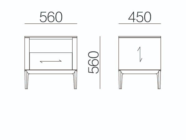 Деревянная тумбочка HC28 maison ARCH-00100270 - Вид №2