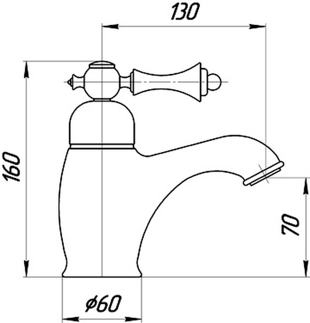 Смеситель MIGLIORE Bomond ML.BMD-9713.BR для раковины - бронза  - Вид №1