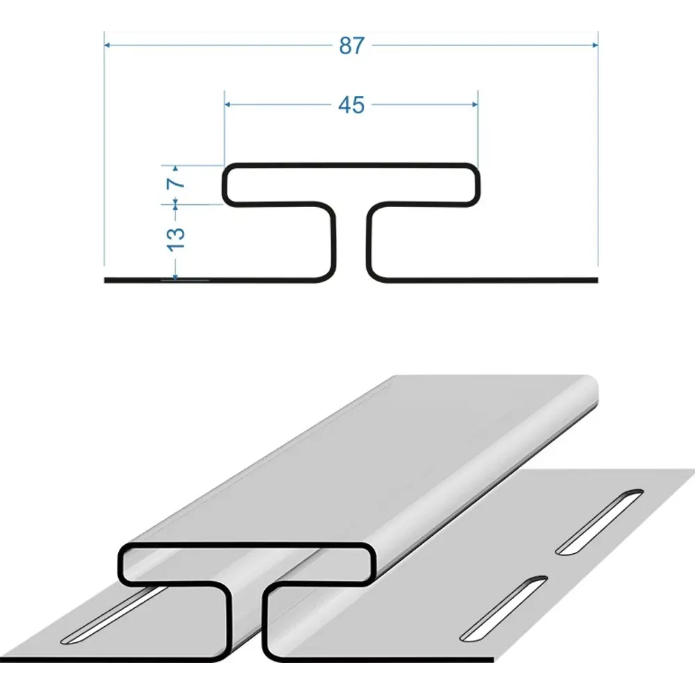 Н-профиль DÖCKE для сайдинга Dacha 3 метра цвет дуб 82620790 STLM-1017372 - Вид №1