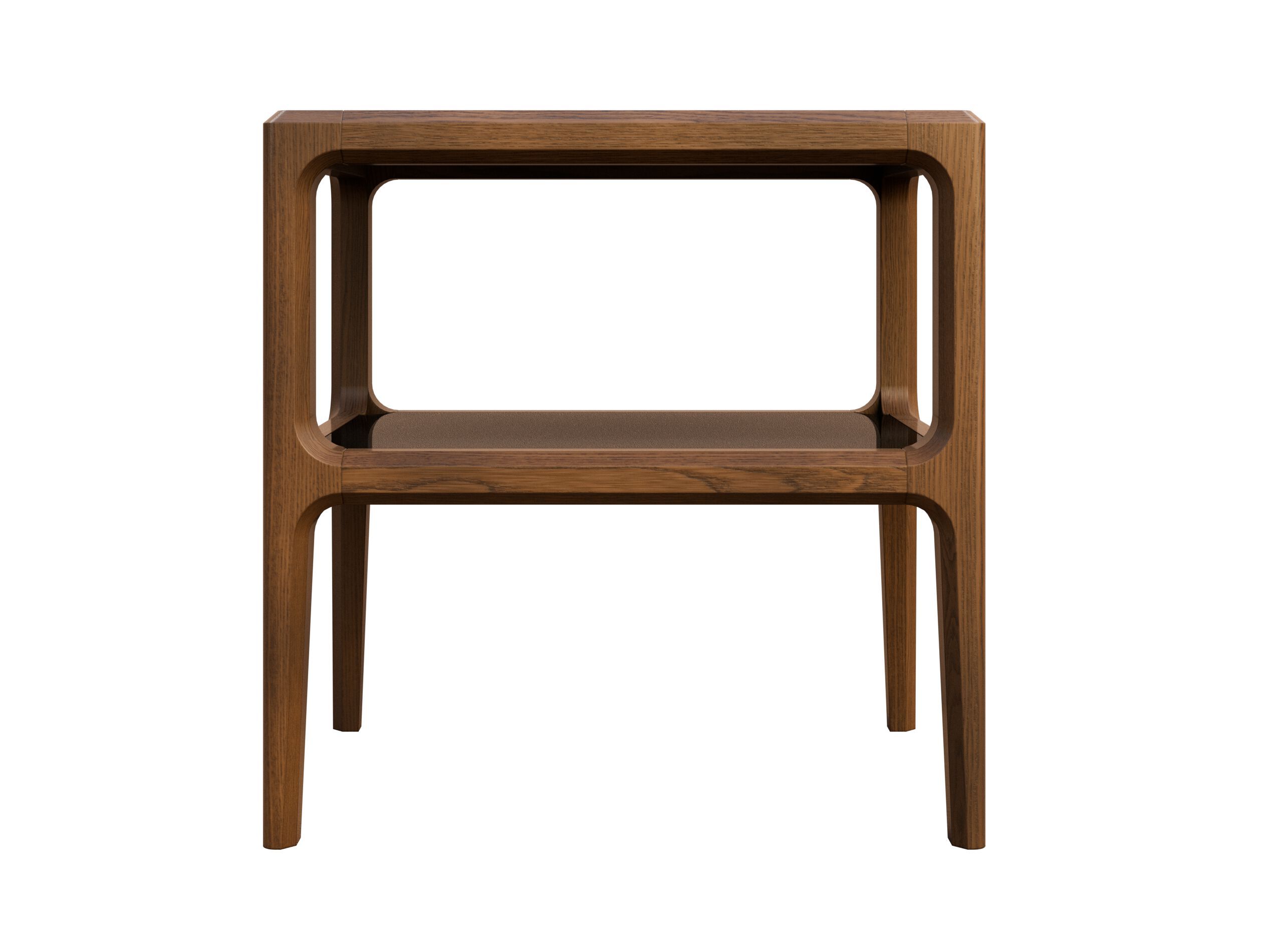 Прямоугольная тумбочка из дерева и стекла Morelato ARCH-00100430 - Вид №1