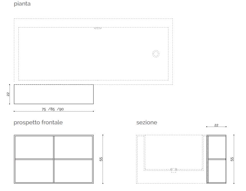 Аксессуар книжный шкаф для ванны Corian® Acquapazza Corian ® elements ARCH-00055697 - Вид №1