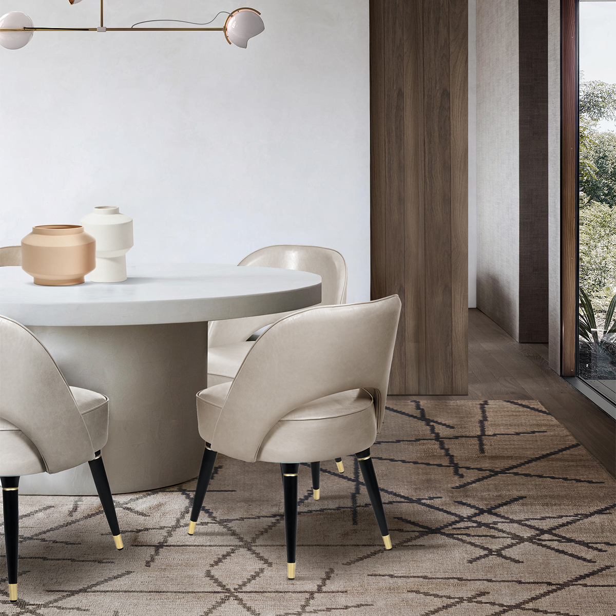 Softgoods Polanski Felted Wool Rug Covethouse ESSENTIAL HOME  - Вид №1