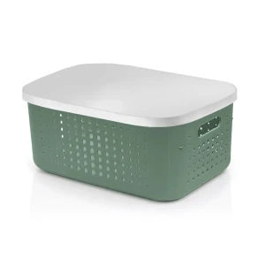 Корзинка для хранения Shell 13.4 л 26.1x37.4x16.4 см цвет зеленый 89384364 STLM-2112541