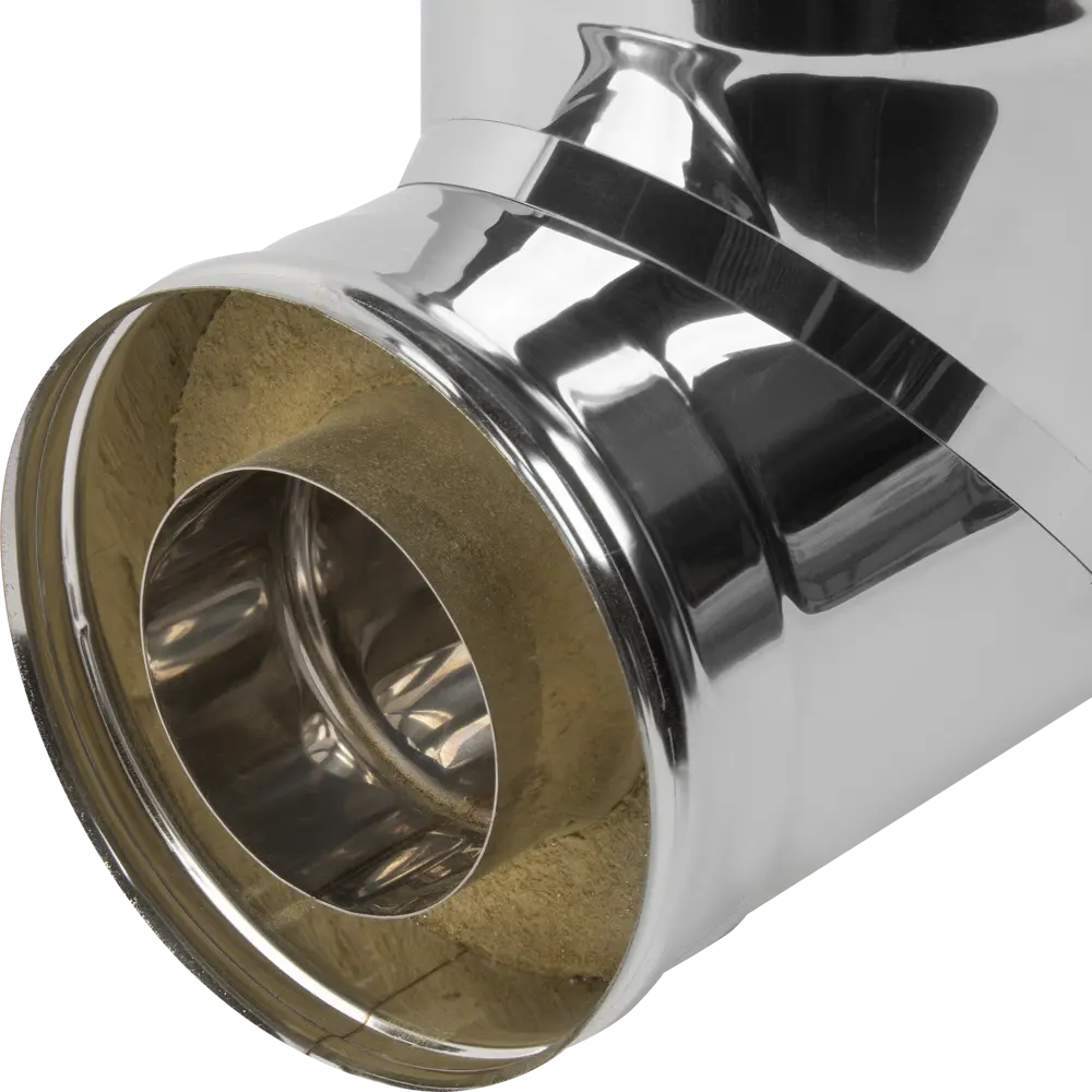 Сэндвич-тройник Металлик и Ко 90° 430/0.8 мм D115x200 мм STLM-2039587 - Вид №3