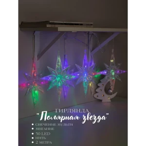 90641437 Электрогирлянда комнатная Luazon lighting 5148894 нить 2 м 30 ламп бесцветный 1 режим работы STLM-0952925