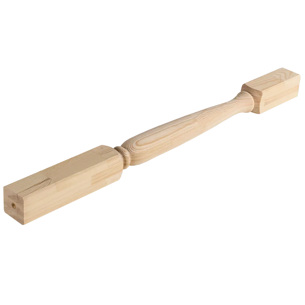 Столб лестничный сращенный хвоя сорт Экстра Амфора 80x80x1100 мм Santreyd STLM-2015736 - Вид №4