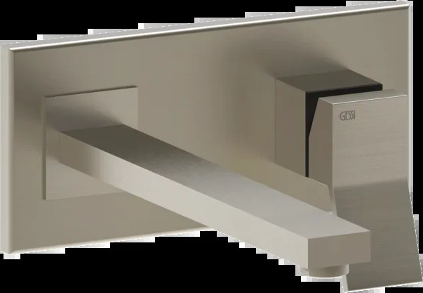 Смеситель для умывальника 53088 149 Gessi Rettangolo k МАТОВЫЙ НИКЕЛЬ FINOX