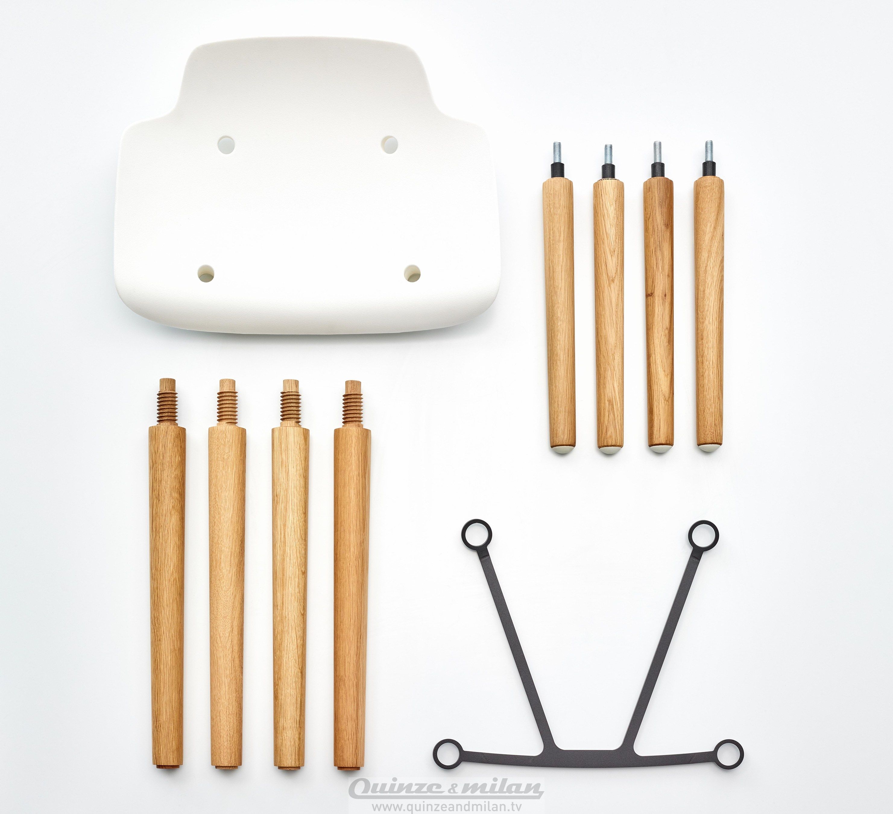 Высокий стул из дерева и полипропилена Quinze & Milan Pilot ARCH-00042201 - Вид №10