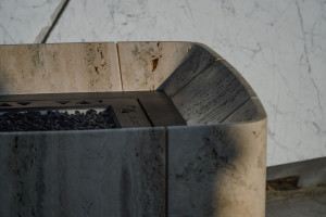 Биоэтанольный мраморный камин