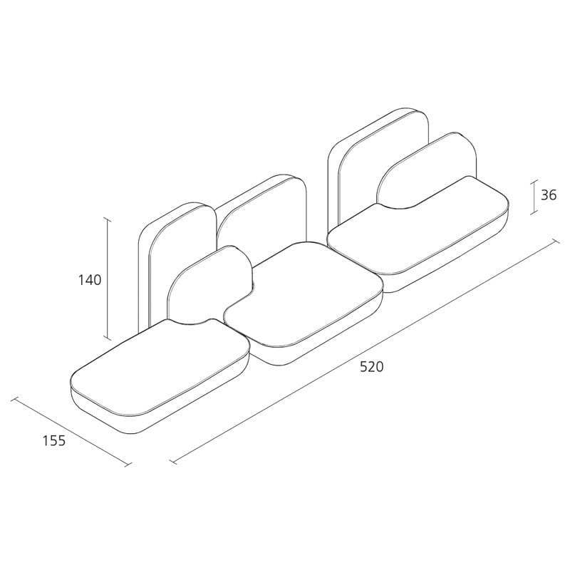 Модульный диван Alias Okome ARCH-00131532 - Вид №2