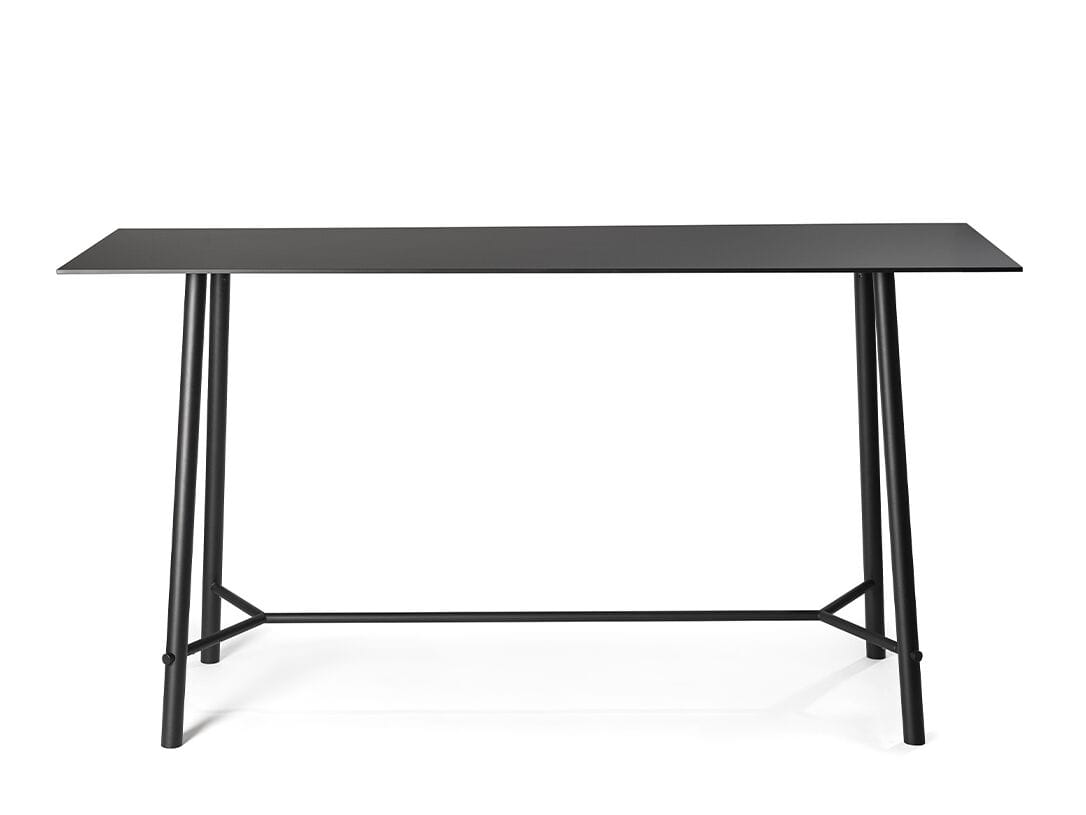 Высокий прямоугольный стол для совещаний из стали и дерева Infiniti RECORD MEETING ARCH-00121329