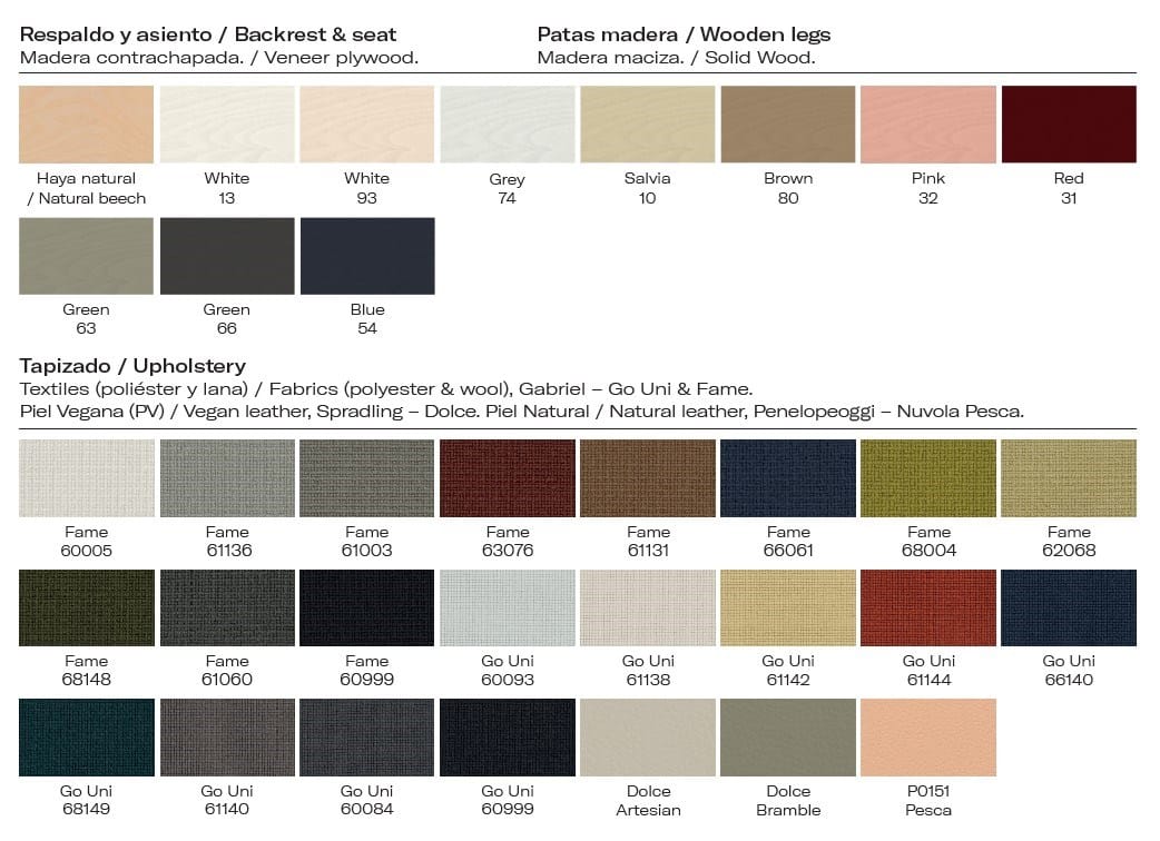 Стул из бука с мягким сиденьем Vergés Glöwr ARCH-00088357 - Вид №6