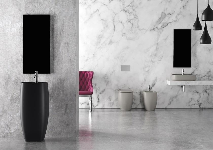 33110101.01 Биде напольный 550х335х450 мм Alice Ceramica Nur Белый глянцевый - Вид №8