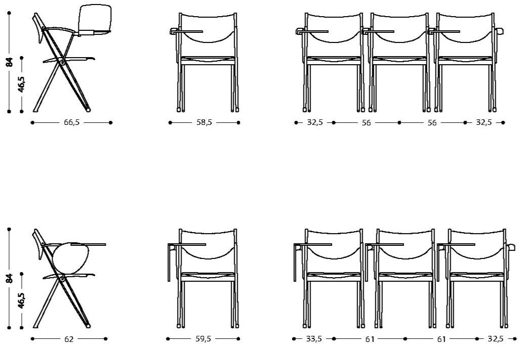 LAMM Стул для конференций складной с откидной крышкой Conpasso sun-id-1435795 - Вид №6