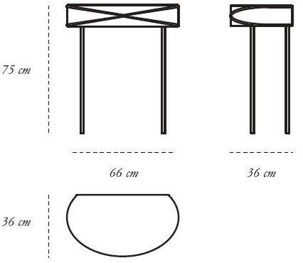 Scarlet Splendour Консоль в виде лакированного полумесяца 88 secrets sun-id-1374623 - Вид №2