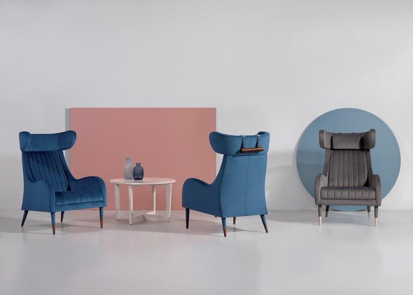 Fenabel Кресло из ткани с подголовником Tula Mp.1563+xb.2109 - Вид №2