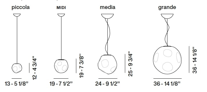 Выдувное стекло светодиодный подвесной светильник Foscarini Hoba ARCH-00020926 - Вид №2