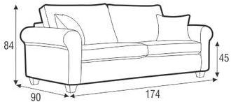 Sits Мягкий 2-местный тканевый диван Romantic sun-id-1399218 - Вид №2