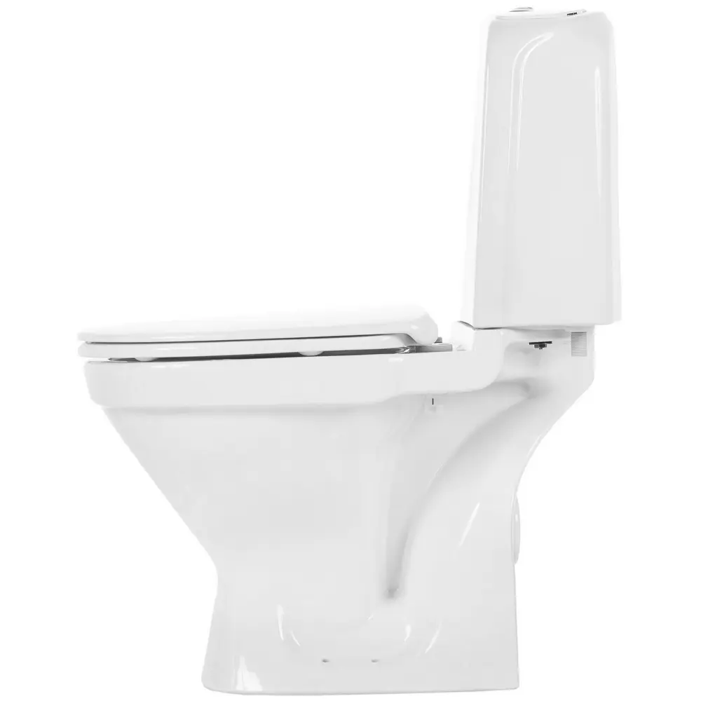 Унитаз напольный Gustavsberg Nordic Duo горизонтальный выпуск двойной слив микролифт STLM-2072773 - Вид №1