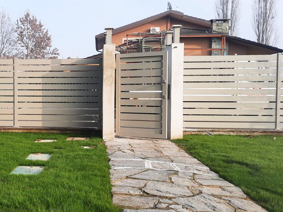 Экструдированный алюминиевый забор / ворота ALBA VERA ARCH-00111539