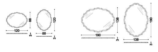 Настенное зеркало в классическом стиле OPERA CONTEMPORARY LULLABY ARCH-00133272 - Вид №10