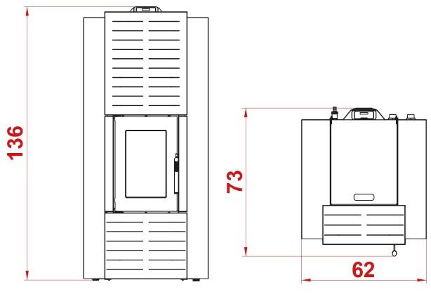 PALAZZETTI Пеллетная печь из стали класса а ++ sun-id-1360065 - Вид №3