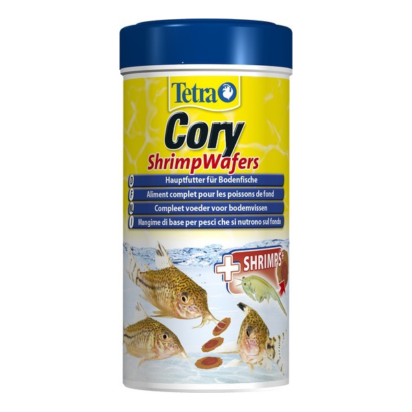 ПР0037403 Корм для рыб Cory Shrimp Wafers пластинки с добавлением креветок для сомиков-коридорасов 250мл TETRA 
