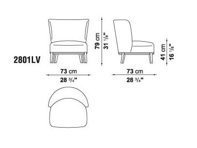 Кресло с подлокотниками Maxalto ARCH-00080768 - Вид №8