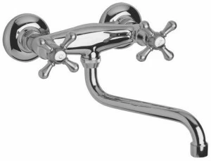 Rubinetteria Giulini Смеситель для кухни настенный на два отверстия с поворотным изливом Lotus - vienna 0502