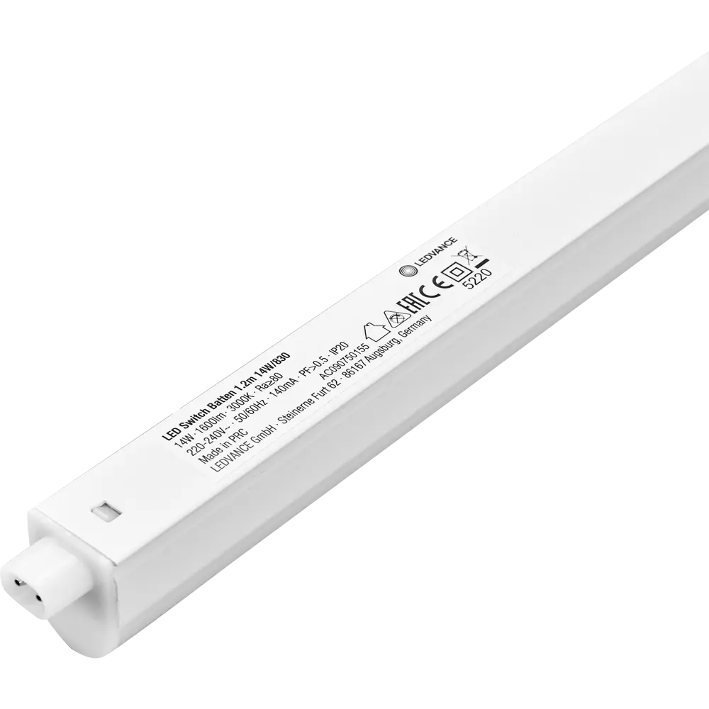 Светильник линейный светодиодный Ledvance LED Switch Batten 1173 мм 14 Вт, теплый белый свет STLM-2204886 - Вид №2