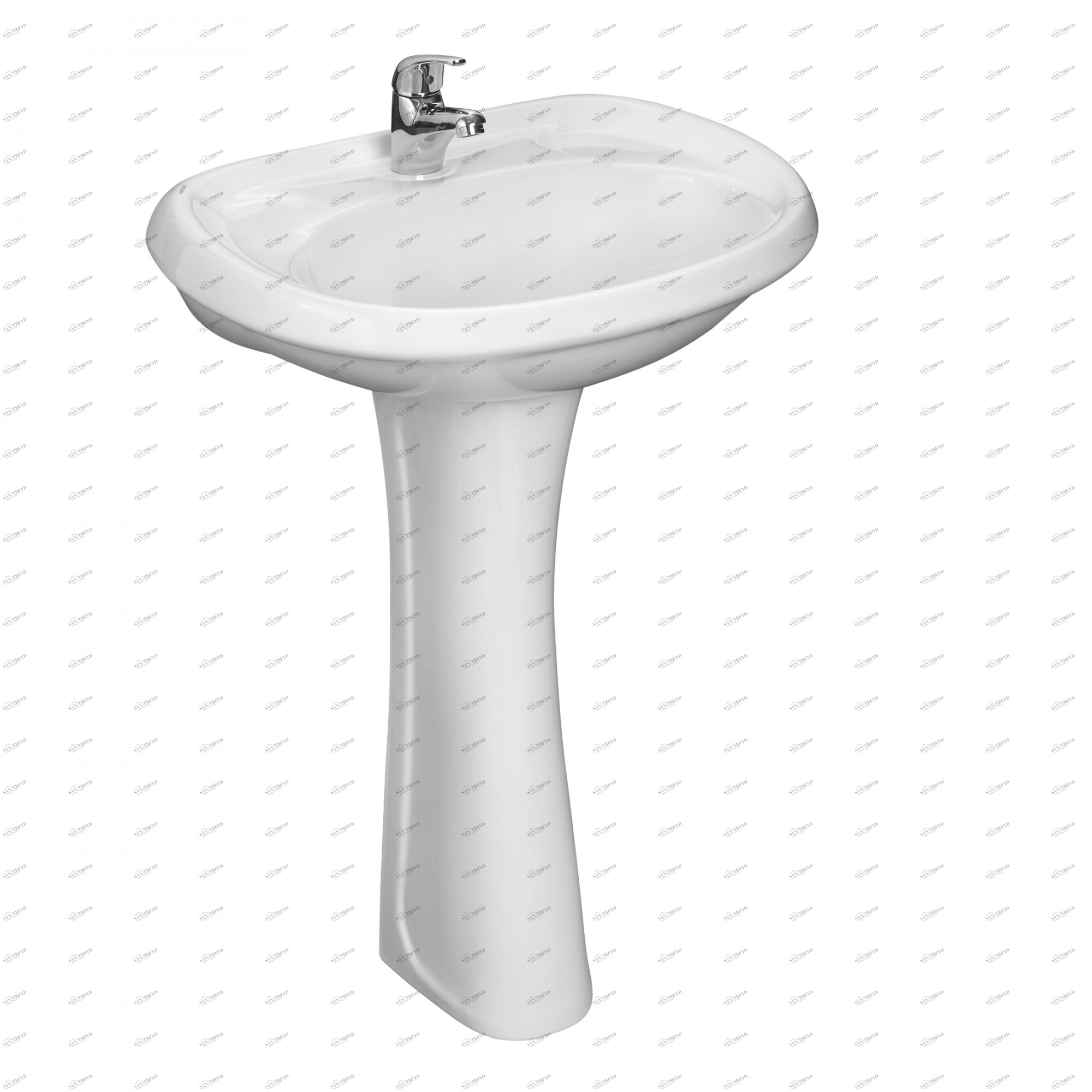 1.3111.7.S00.10B.0 Напольная раковина стоящая прямоугольная SANTERI 