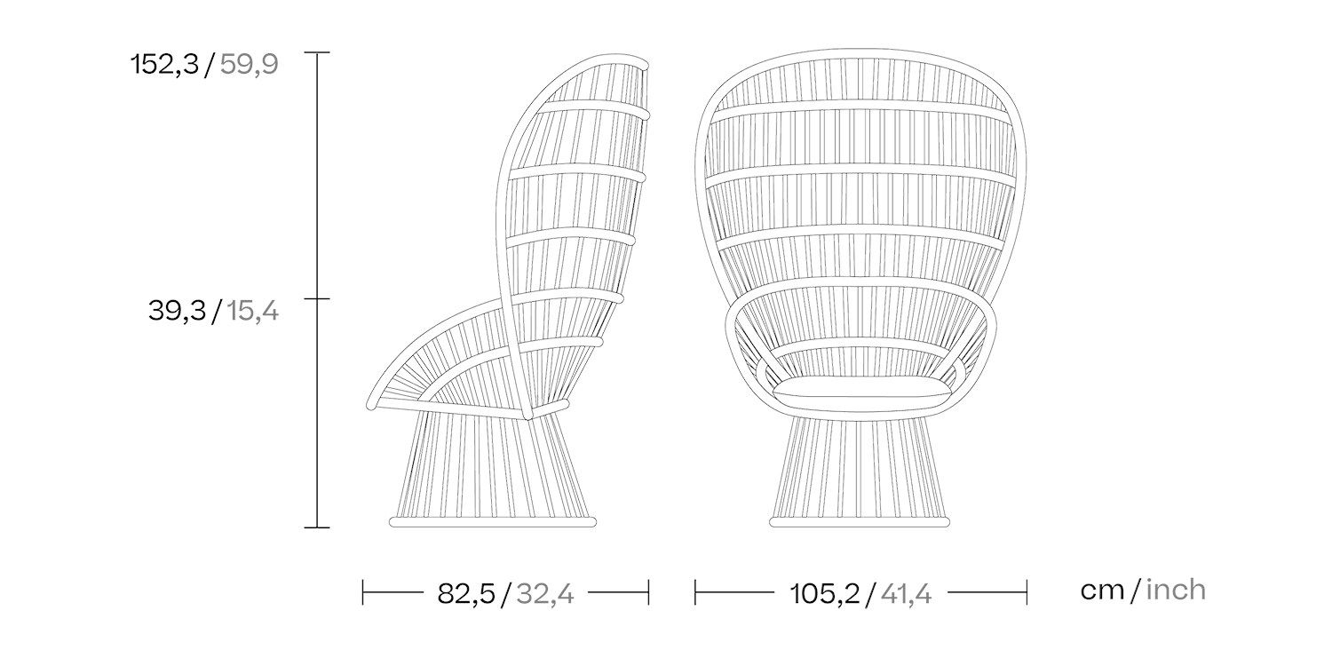 Садовое кресло с подголовником Kettal ARCH-00134150 - Вид №10