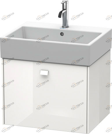 BR405302222 Brioso Тумбочка подвесная Белый глянцевый декор Duravit