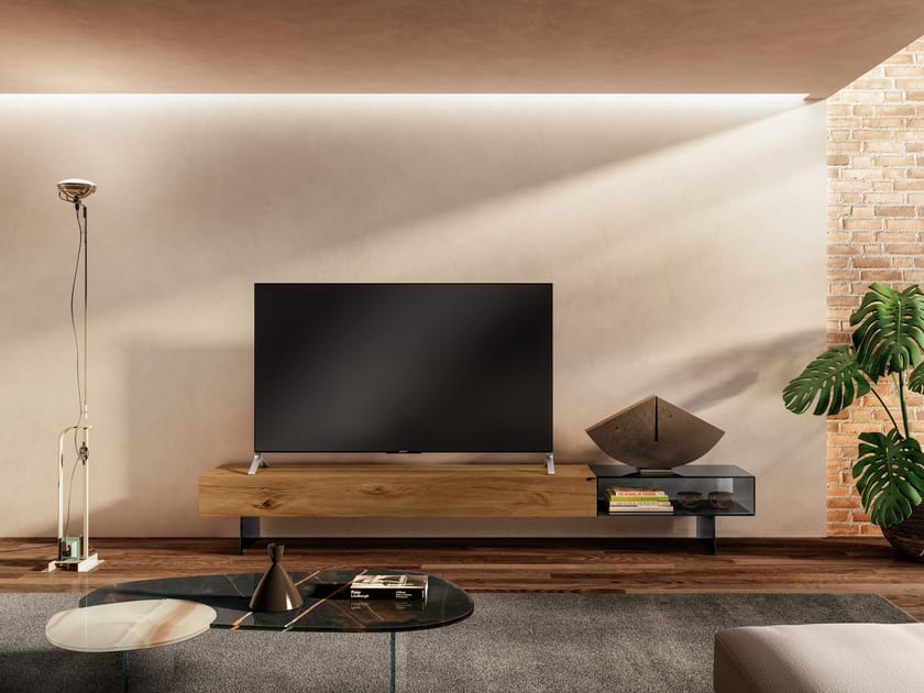 Стеклянный шкаф для телевизора Lago 36e8 ARCH-00147612