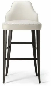 Tirolo Кожаный табурет со спинкой и подставкой для ног Chicago 015 sg