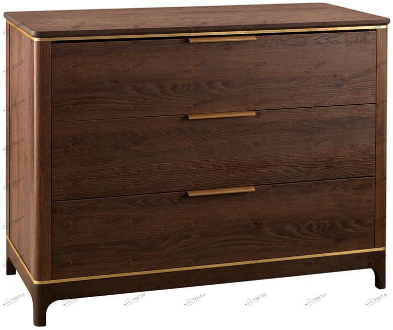 2498 Комод с 3 ящиками Модерн Дуб Гладстоун R-HOME 4009277H_Гладстоун