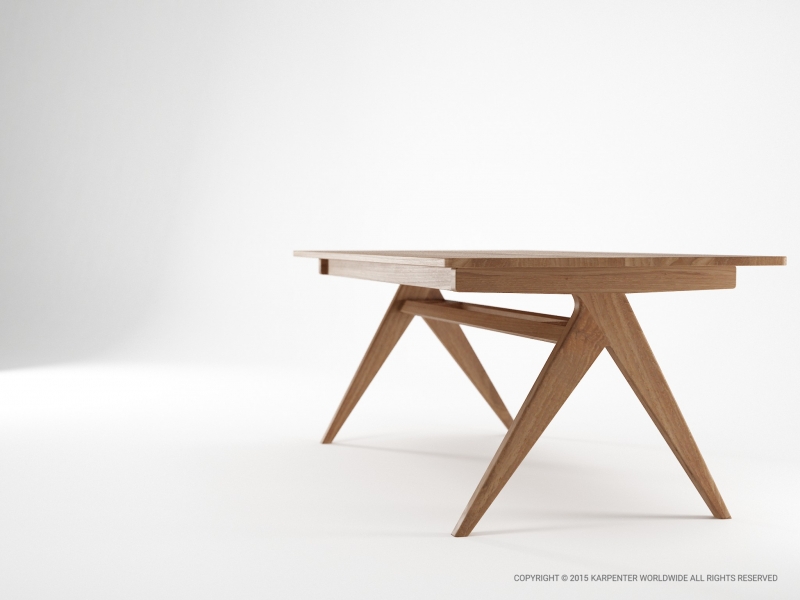 551_1115 Стол обеденный прямоугольный 200 Karpenter TRIBUTE - Вид №2