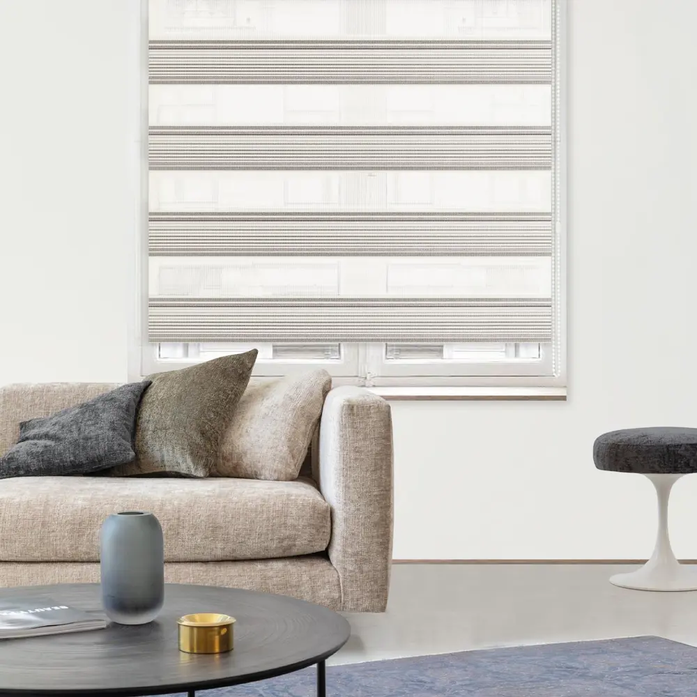 Штора рулонная день-ночь Verona 120x250 см серая MIAMOZA STLM-2175725 - Вид №2