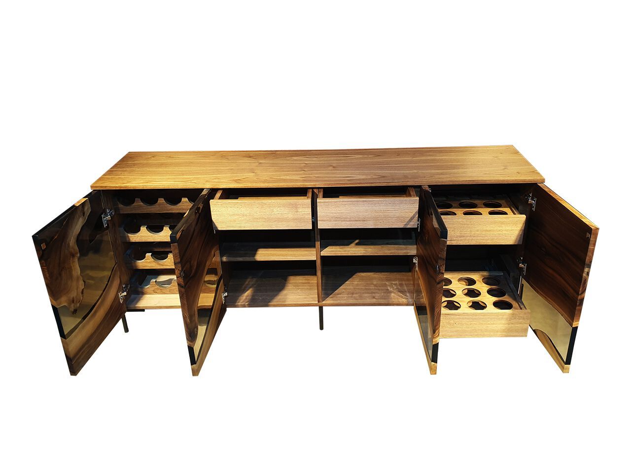 Шкаф из орехового дерева и смолы с распашными дверями Legnor LEG2408802 / LEG2408808 ARCH-00125659 - Вид №4