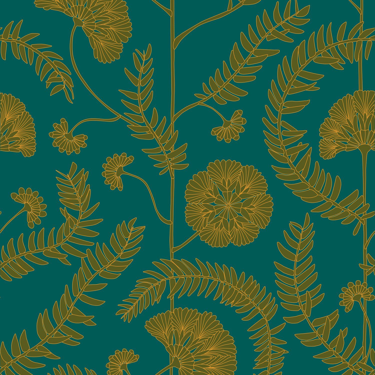 Обои с цветочными мотивами Ressource Faune &amp ARCH-00124515 - Вид №4