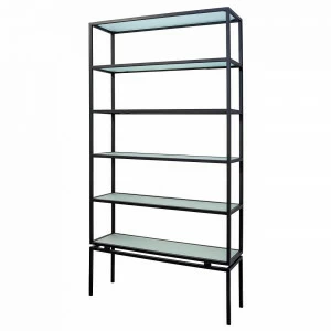 Стеллаж металлический на черном основании Gerda FOR MISS  263948 Черный