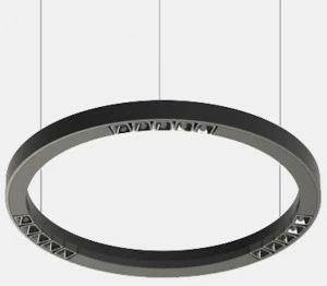Lucifero's Светодиодная подвесная лампа из экструдированного алюминия File flex circle Fxc21.9 - fxc25.9