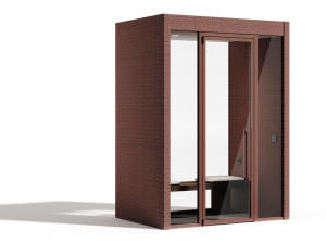 Акустическая офисная кабина со встроенным освещением