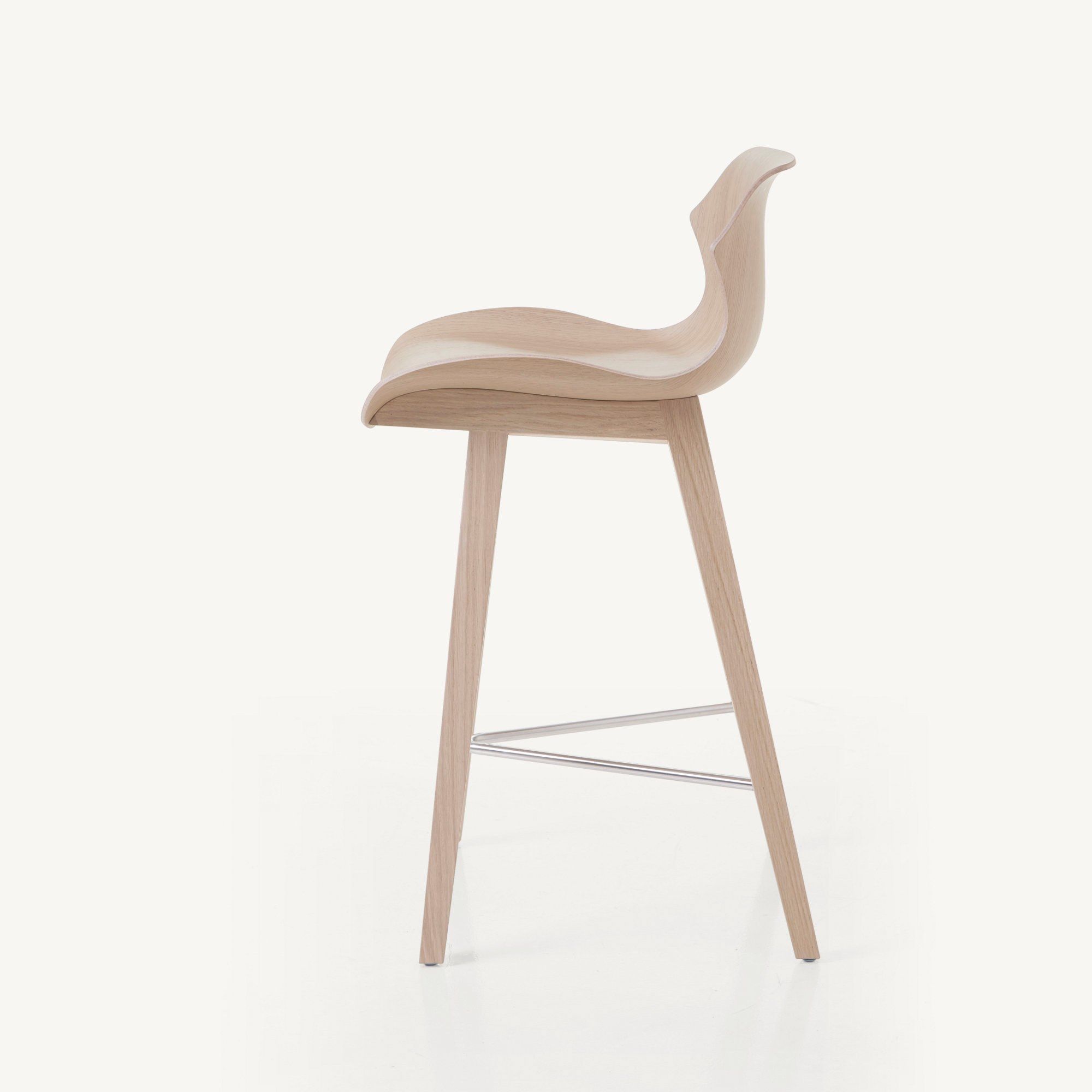 Деревянный табурет со спинкой BassamFellows Лепесток ARCH-00099946 - Вид №10