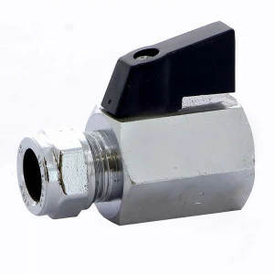 Кран мини обжим-В флажок TIEMME 12x1/2"