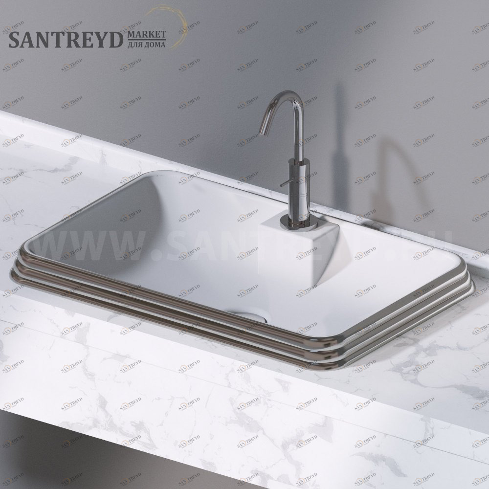 L612251 Накладная раковина под столешницу  прямоугольная A. e T. Italia GLASS AeT ITALIA