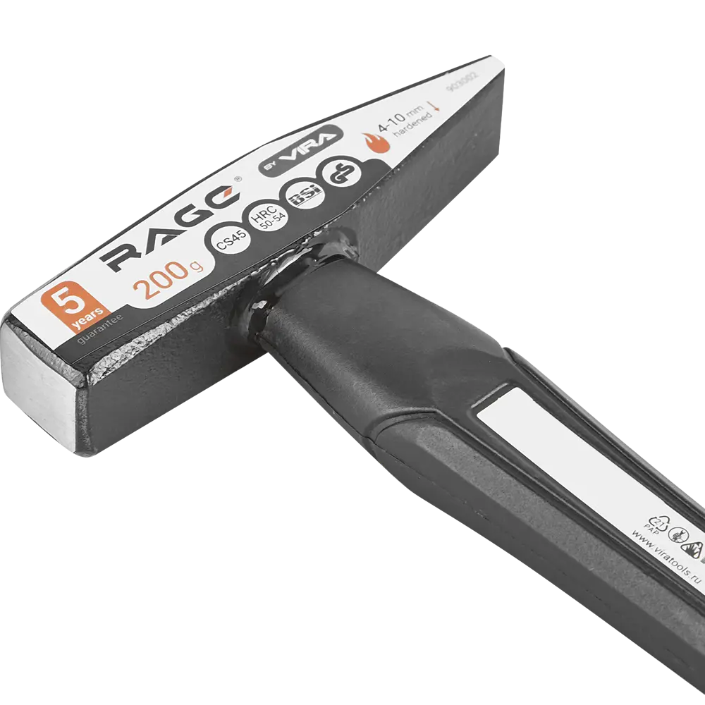 Молоток RAGE с фиберглассовой рукояткой 200 г для профессиональных работ 87681461 STLM-0074856 - Вид №1