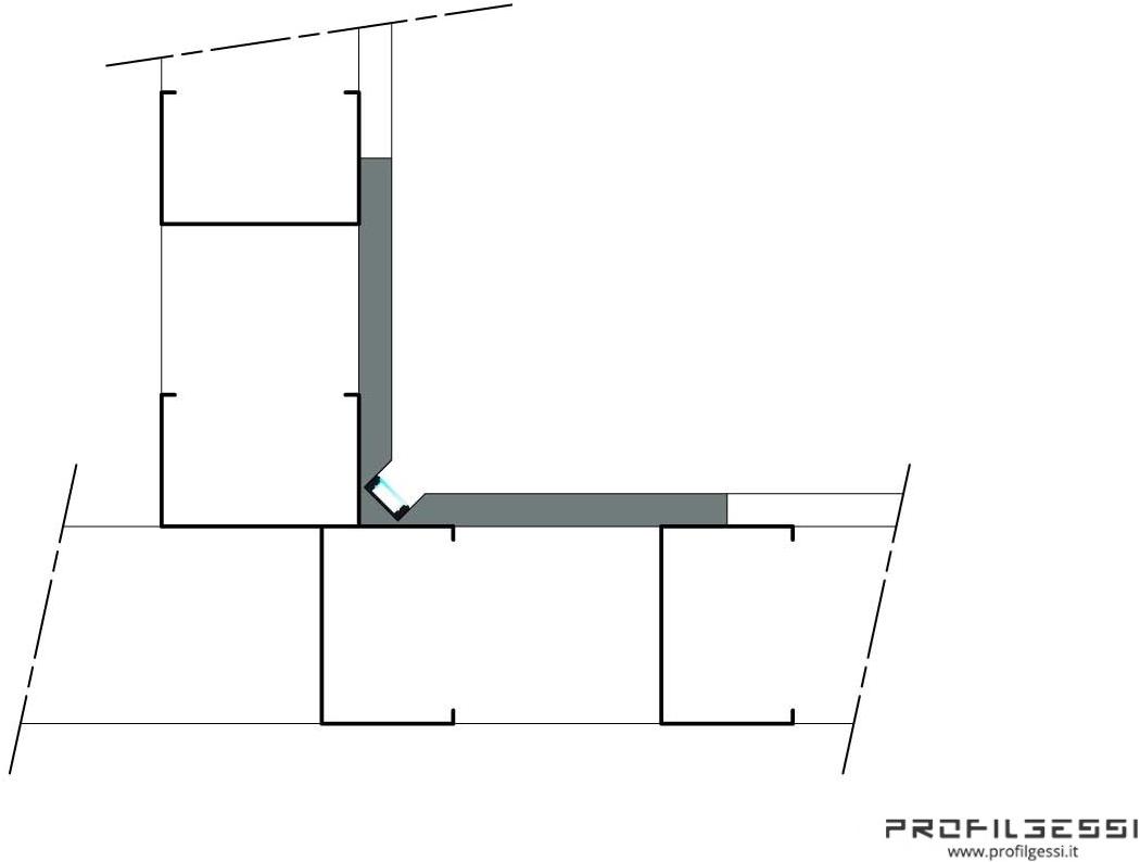 Profilgessi Светодиодный профиль прямого света в углу Illuminazione sun-id-1389130 - Вид №4