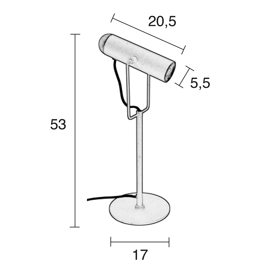 Лампа настольная Marlon, черная Zuiver 5200053 - Вид №8